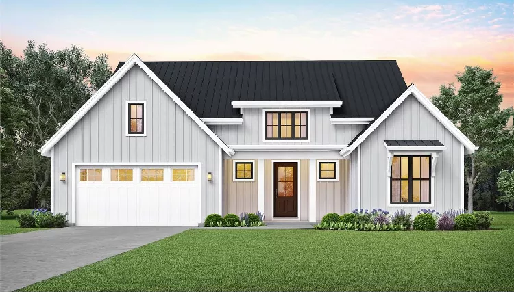 image of affordable modern farmhouse plan 9084